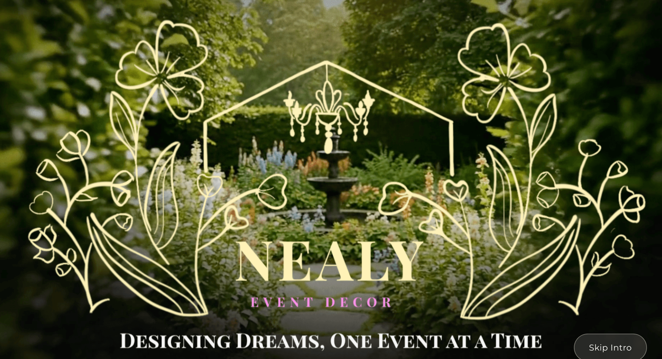 Nealy Events website showcase